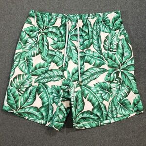 Kenny Flowers Swim Shorts Mens Large Green The Fronds with Benefits Love Island